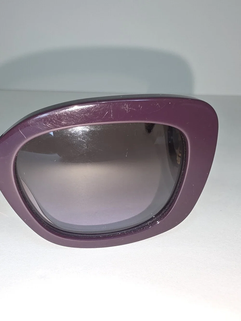 Prada Sunglasses Baroque Swirl Round Purple Marble